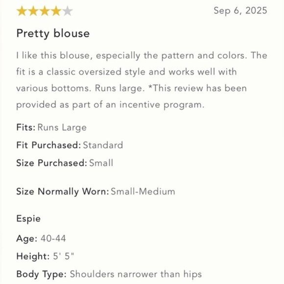 NWT Size XL (P2P 33")  - Anthropologie 100% Cotton Sidney Batwing Blouse - Picture 14 of 16